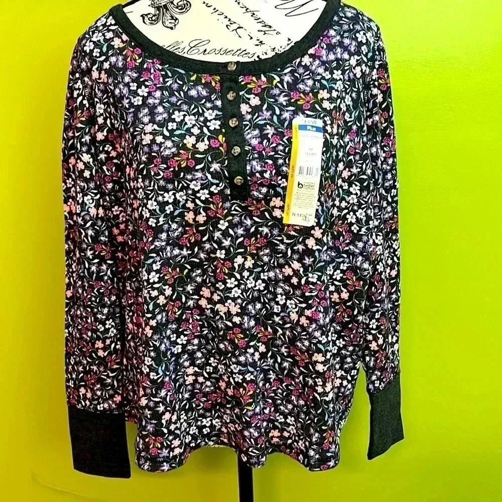 🆕 Terra & Sky Semi Fitted Shirt -Size 0X/14W